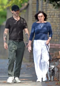 Shirley Ballas, 66, steps out with new man, 36, as pair snuggle on loved-up dog walk