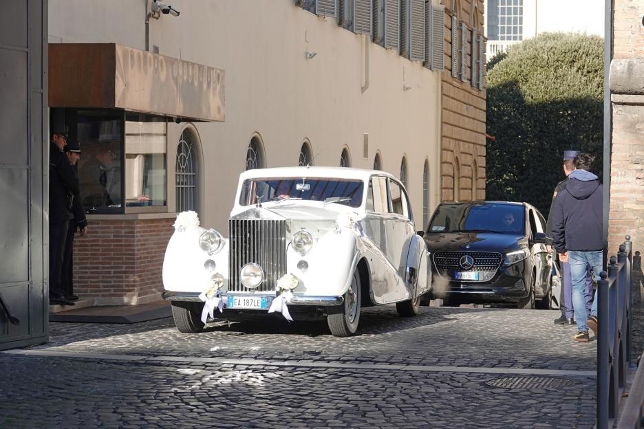 *PREMIUM-EXCLUSIVE* * MUST CALL FOR FEES BEFORE USE * Conor McGregor and his long term partner Dee Devlin tie the knot at the Vatican in the Church of Santo Stefano Degli Abissini.