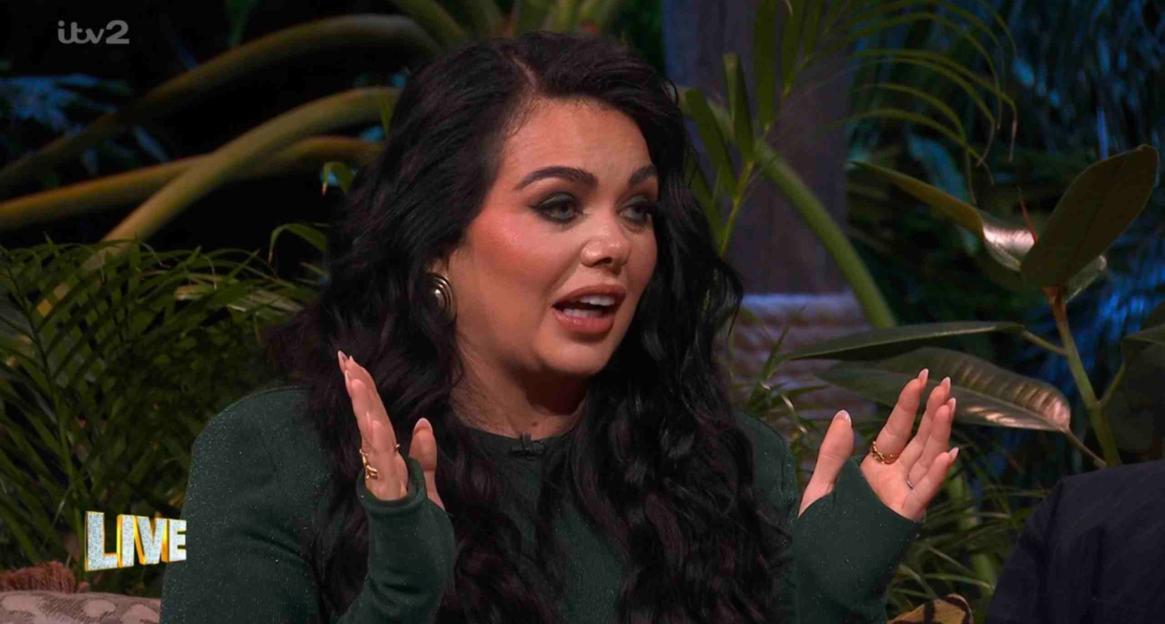 Scarlett Moffatt talking on the show "I'm A Celebrity… Get Me Out Of Here South Africa Unpacked"