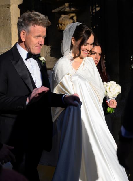 The Wedding Of Adam Peaty And Holly Ramsay At Abbey Church Of Saint Peter And Saint Paul