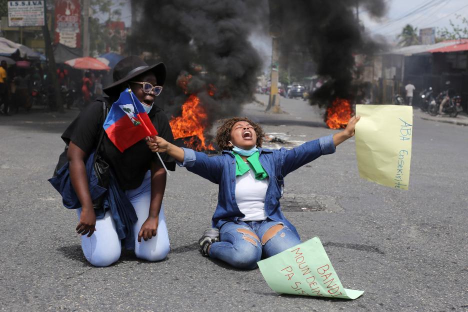 Protest against gang-related violence in Port-au-Prince