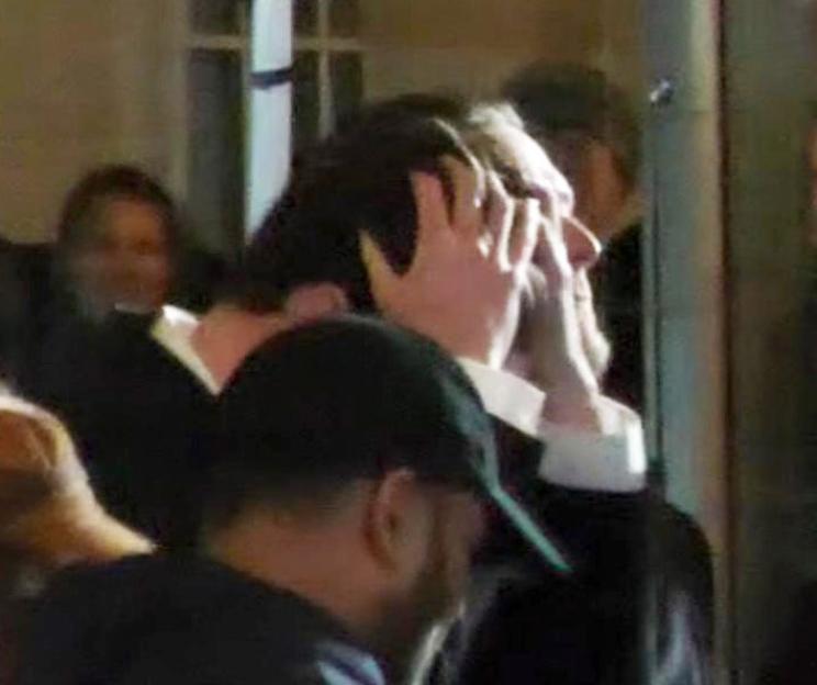 EXCLUSIVE PICTURES NO USAGE WITHOUT PERMISSION FROM JAMES CURLEY AND MAGICMOMENTSUK..NEWLY SINGLE CAT DEELEY IS SEEN ARRIVING AT THE FASHION AWARDS IN LONDON WITH ARSENAL FOOTBALLER DECLEN RICE IN THE SAME TAXI AND WAS SEEN TRYING TO HIDE BY DUCKING