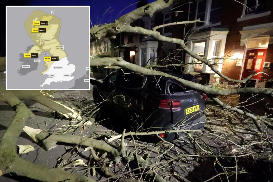 Brits Prepare for Easter Mayhem as Storm Dave Brings 90mph Winds, Heavy Rain, and Snow!