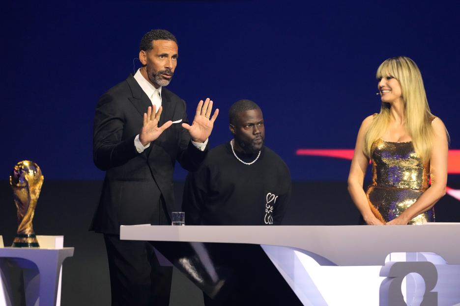 Rio Ferdinand at the World Cup Draw