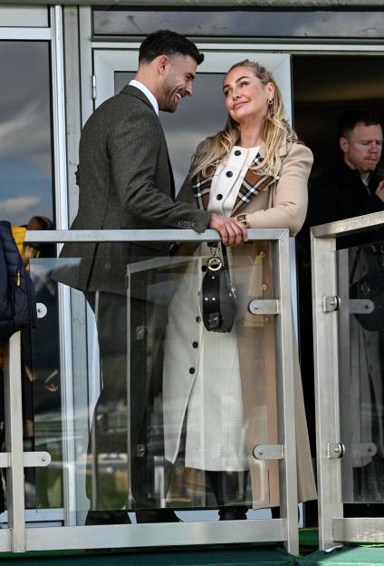 *PREMIUM-EXCLUSIVE* MUST CALL FOR PRICING BEFORE USAGE - Josie Gibson and Sam Wolfenden Seen In A Rather Flirtatious Mood Enjoying Their Day Out at The 2026 Cheltenham Festival on Ladies Day.