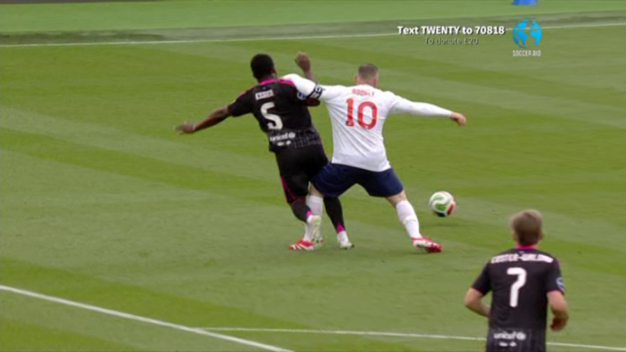 Wayne Rooney Sends Chelsea Legend Michael Essien Tumbling in Epic Soccer Aid 2026 Showdown!