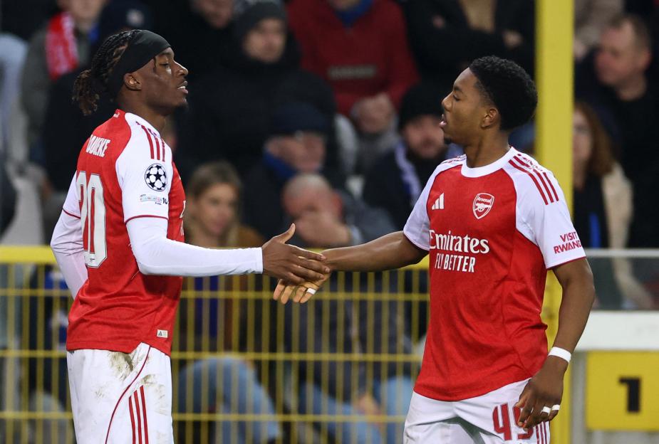 Noni Madueke celebrating during a match