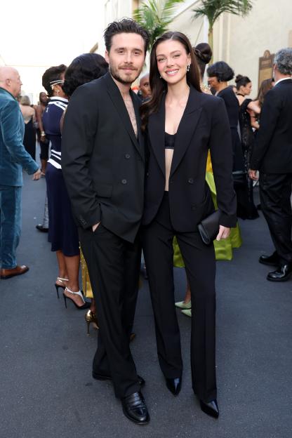 Brooklyn Peltz Beckham and Nicola Peltz Beckham on the red carpet.