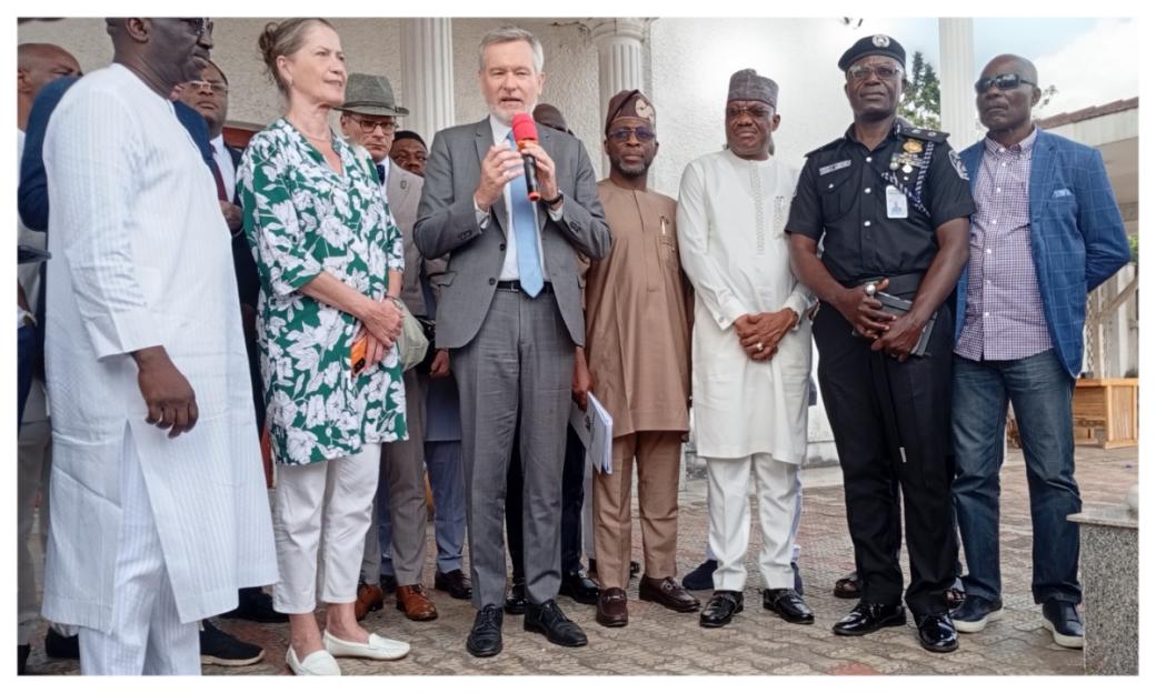 EU Delegation, German Ambassador, and Gov Okpebholo Hold Talks with Oba of Benin on MOWAA Crisis