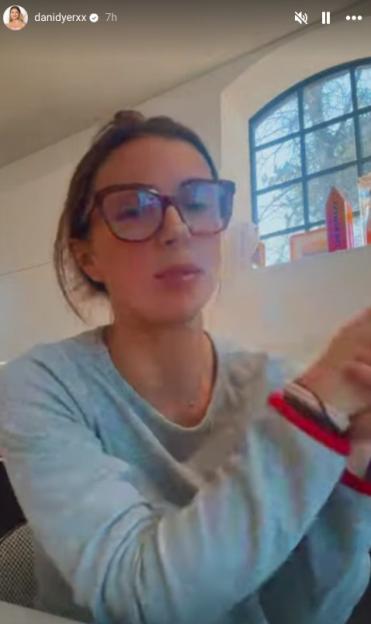 Screenshot of Dani Dyer's Instagram story.