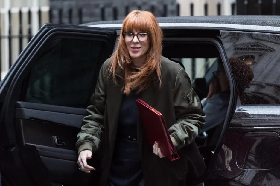 Secretary of State for Housing, Communities and Local Government Angela Rayner arrives in Downing Street to attend the weekly Cabinet meeting.