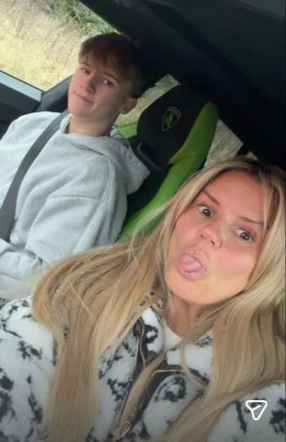 Kerry Katona’s Son Max, 17, Grows Up Fast Behind the Wheel of Her £200k Lamborghini!