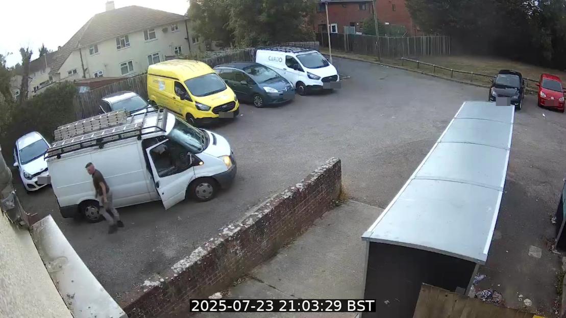 Shocking moment brazen fly-tipper is caught on CCTV dumping bath, carpets & fridge freezer across city in broad daylight