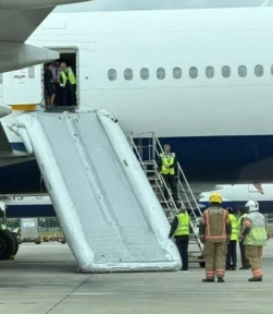 British Airways crew member accidentally sets off £100k emergency slide in latest expensive bungle by staff