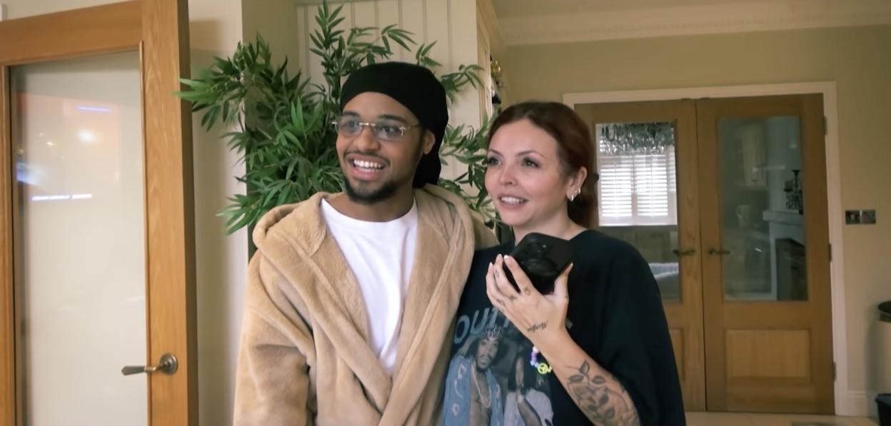 Jesy Nelson with a family member in the documentary-series 'Jesy Nelson: Life After Little Mix'.