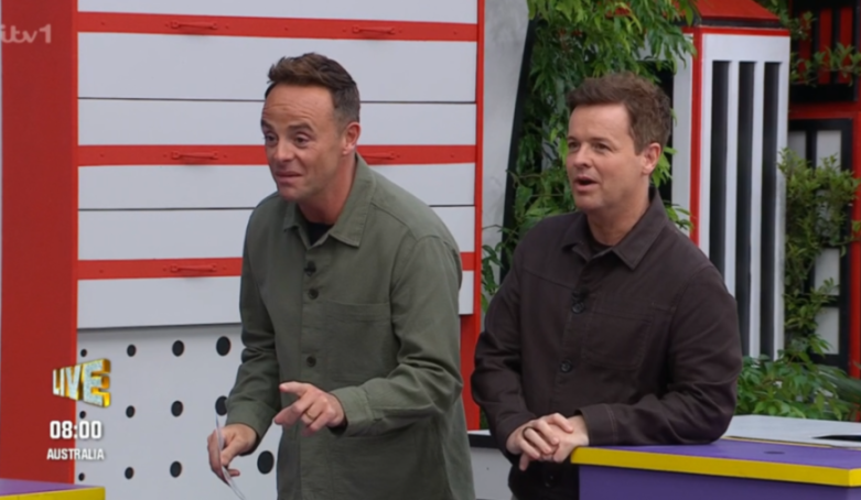 Ant and Dec on the set of I'm a Celebrity... Get Me Out of Here!