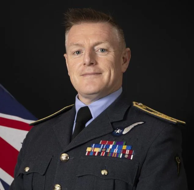 Official portrait of Jamie Thompson of the United Kingdom Space Command.