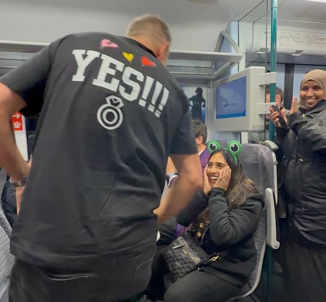 From Train Seat to Proposal: How a Chance Encounter Turned into a Love Story