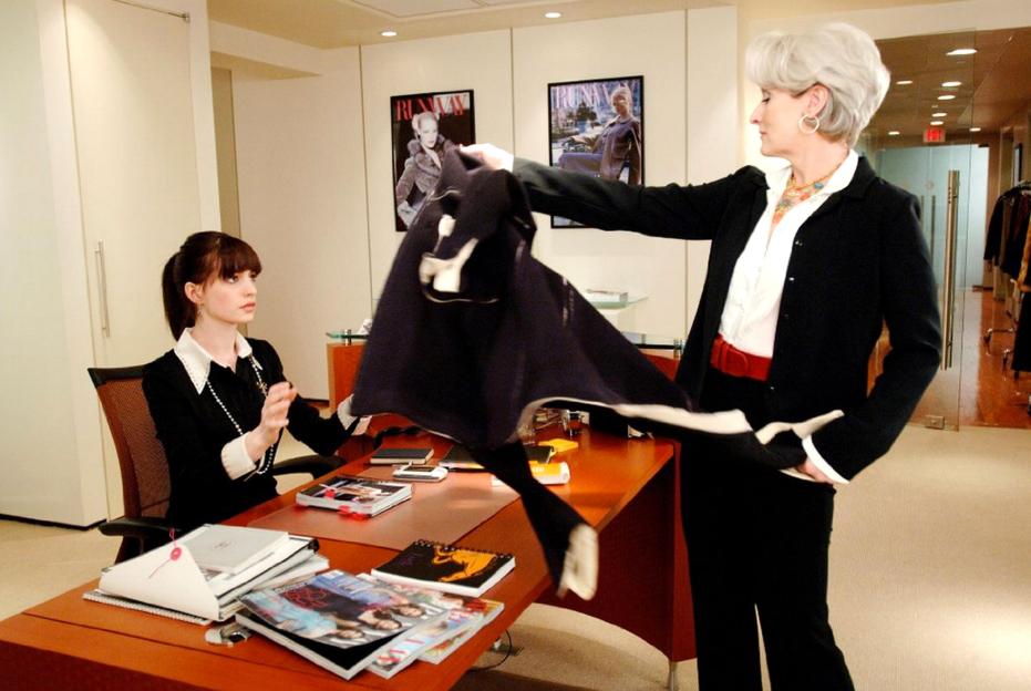 Anne Hathaway and Meryl Streep in "The Devil Wears Prada."