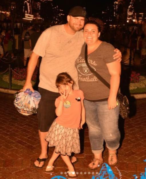 Ashley Hamilton and her daughter Sophia with Tylor, when Sophia was little.