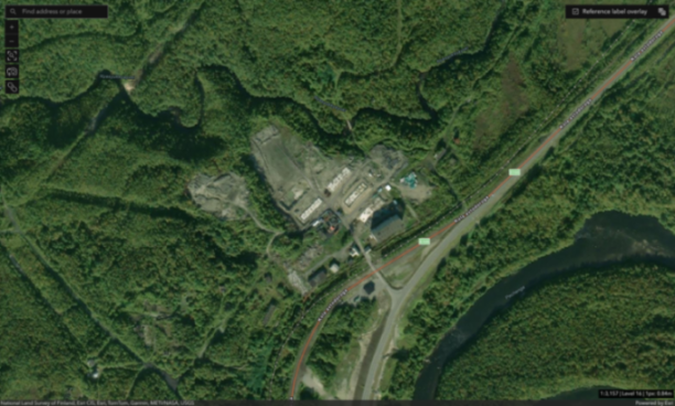 Satellite image showing the expansion of a Russian military base in Pechenga with new barracks and facilities.