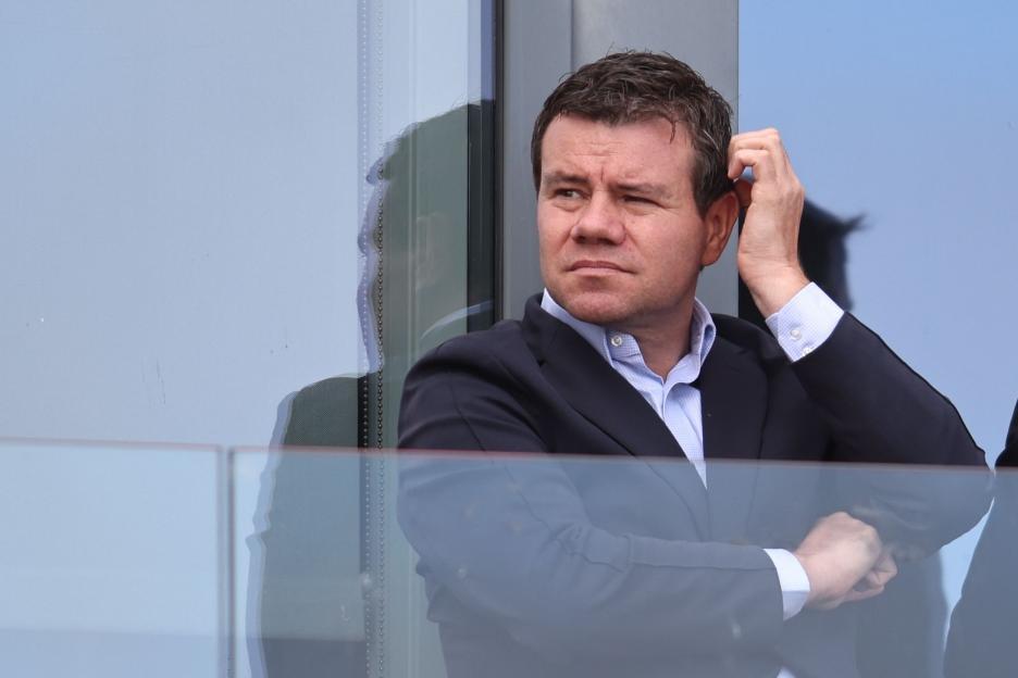 Newcastle United Director of Football Ross Wilson scratching his head during a pre-season friendly.