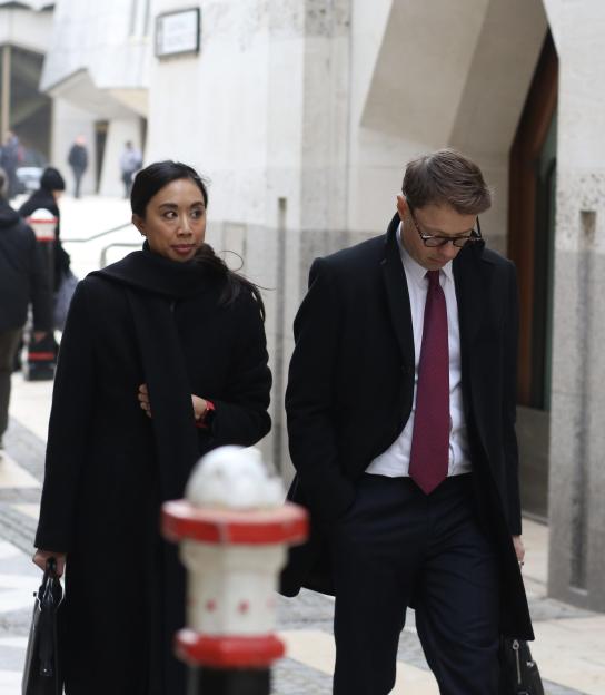 Samuel and Jennifer Wagner outside the Mayors and City County Court.