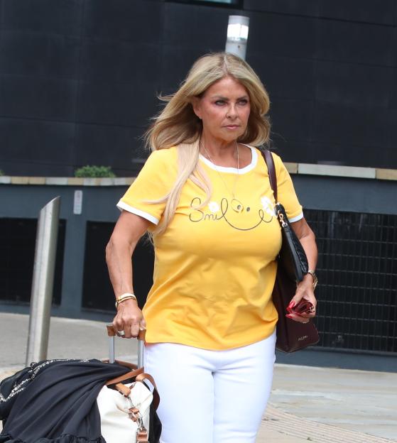 Claire Powell leaving a budget hotel in Manchester.