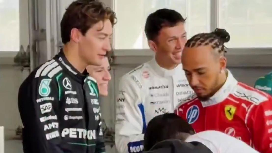 Lewis Hamilton’s Cringe-Worthy Reaction to George Russell’s Kim Kardashian Question!