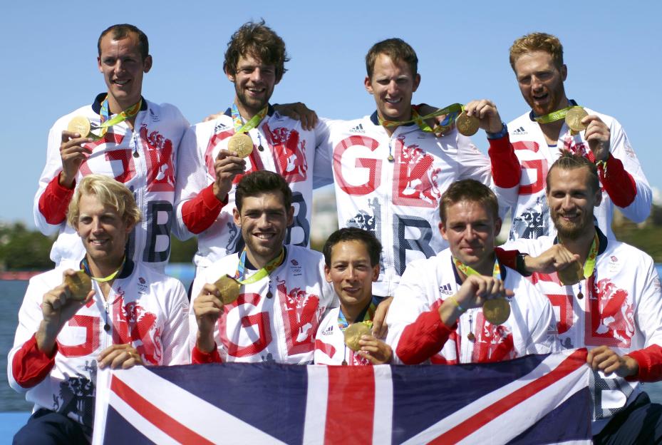 Rowing - Men's Eight Victory Ceremony
