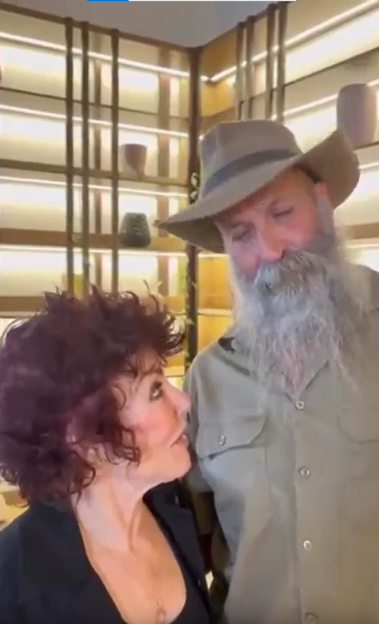 Ruby Wax and Kiosk Kev of I'm A Celebrity...Get Me Out of Here!