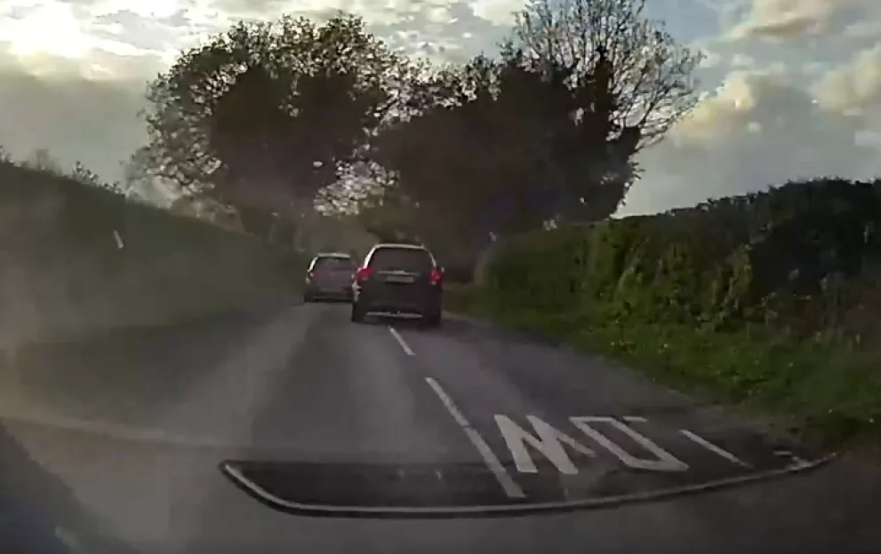 Moment driver overtakes car before hitting cyclist headteacher and dragging him over a mile to his death, court told
