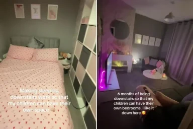 My house was too tiny for my kids to have their own bedrooms – my Ikea hack in our lounge gave us an instant extra room