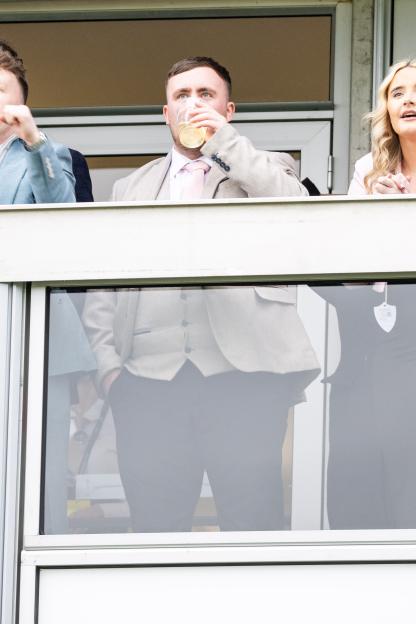 Luke Littler And Girlfriend Faith Millar Celebrate A Win At Cheltenham Racecourse For The Cheltenham Festival - 10 Mar 2026