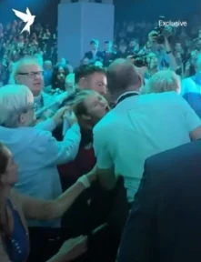 Police Investigate Incident Where Anti-Reform Protester Is Manhandled and Hair Pulled at Party Conference