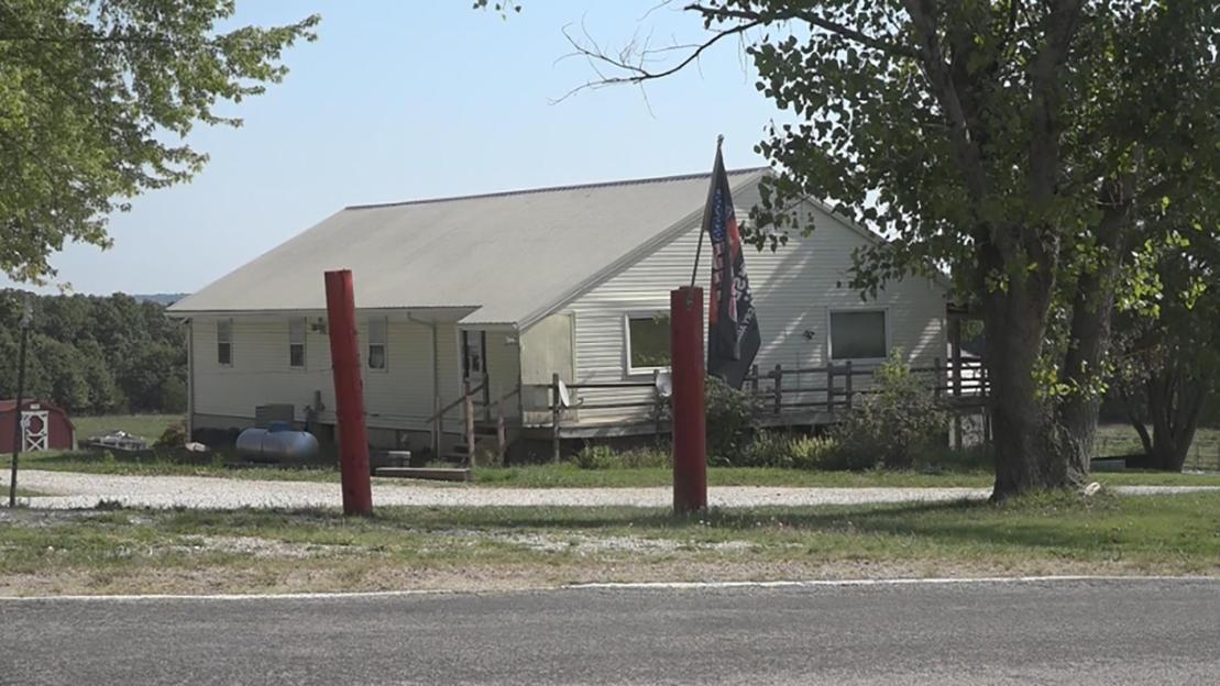 The white house on the property of Circle of Hope Girls' Ranch.