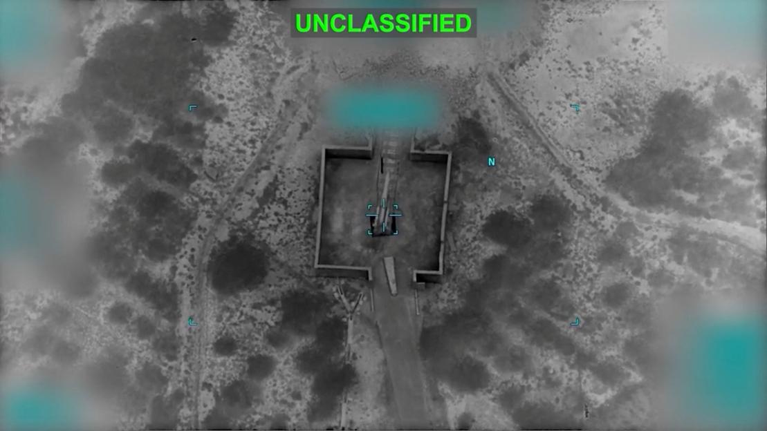Explosions at an unknown location, following what U.S. Central Command (CENTCOM) said were strikes on Iranian military targets