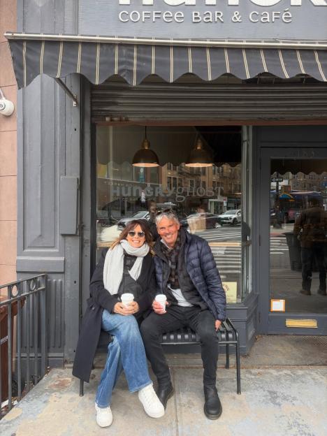Carol Smillie, 64, Stuns in NYC with Her Silver Fox Husband and Grown Son!
