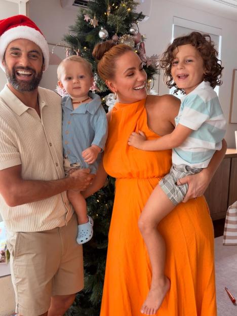 Cam and Jules with their children