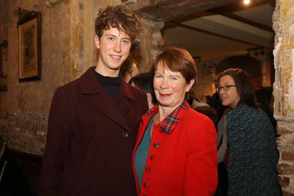 Angus Imrie and Celia Imrie at the "The Box of Delights" press night.