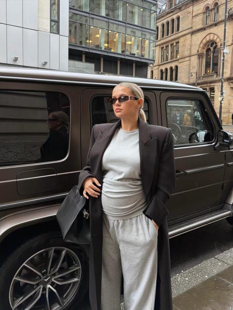 Molly-Mae Hague Flaunts Her Baby Bump in a Grey Top After 'Accidentally' Disclosing Baby's Gender