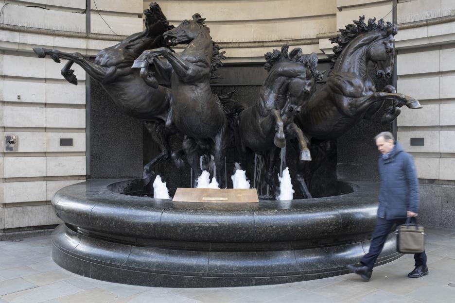 Horses Of Helios Statue In London