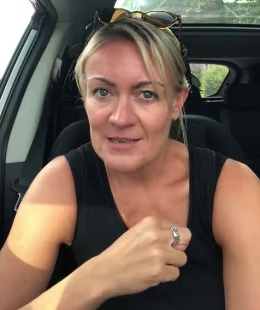 Rachael Hayden, Coronation Street star, sitting in a car and talking.