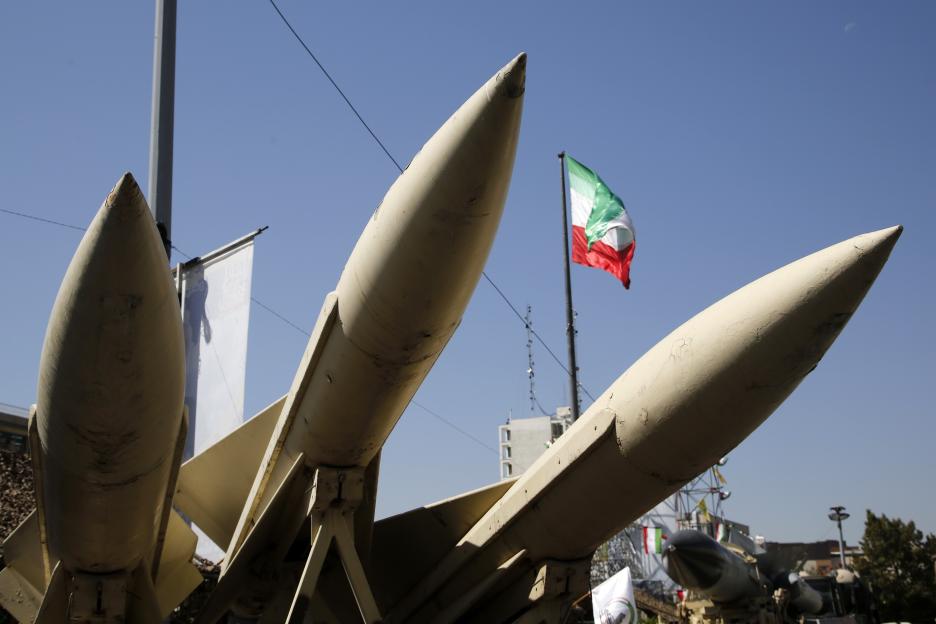 Heavy weapons displayed during "Holy Defense Week" in Tehran