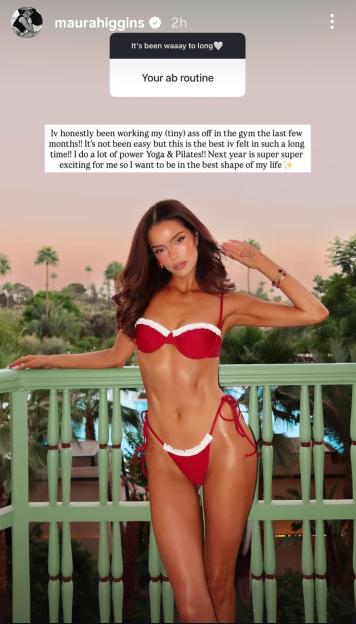 Maura Higgins Dazzles in a Red Bikini and Shares the Secret to Her Stunning Figure!