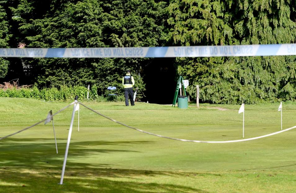 Man in his 60s fighting for life after being stabbed by stranger near golf course