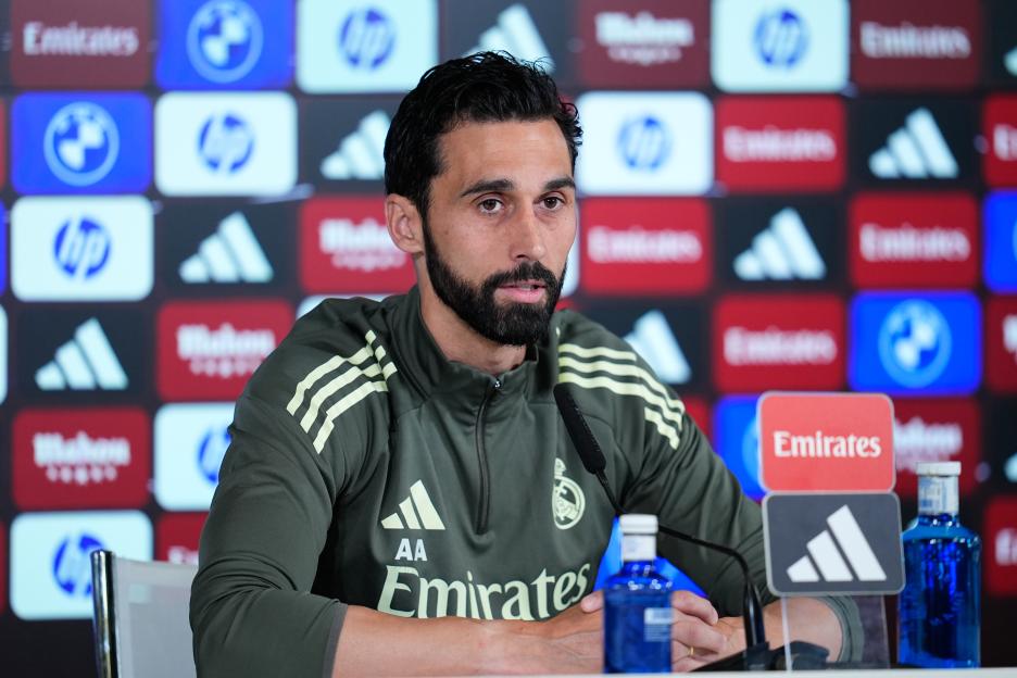 Alvaro Arbeloa Press Conference For Real Madrid - Laliga Ea Sports
