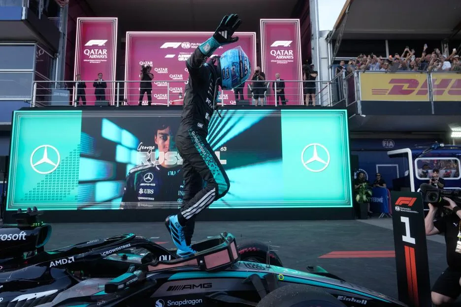 Azerbaijan Grand Prix LIVE RESULTS: George Russell holds off Verstappen to WIN, Lando Norris calls for BAN after crash
