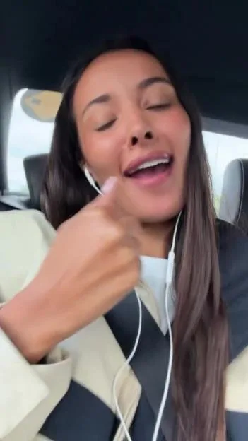 Maya Jama re-follows ex Stormzy five months after Ruben Dias split – and sings along to rapper’s song in the car