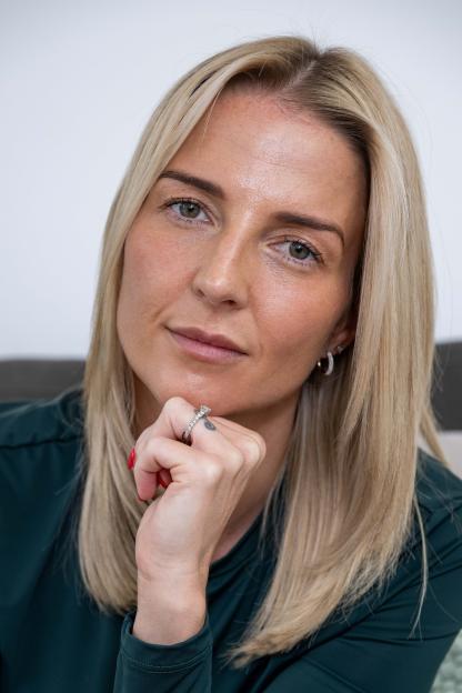 Marnie Dillon at home in Dunmow, Essex.